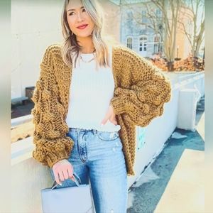 Oversized Chunky Knit Cardigan